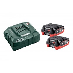 METABO Basis-set: accu-packs + lader basisset 12 v: 2 x lihd 4,0 ah, lader asc 55 685301000