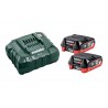 METABO Basis-set: accu-packs + lader basisset 12 v: 2 x lihd 4,0 ah, lader asc 55 685301000