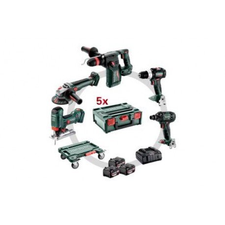 METABO Accu combo set 18 volt combo set 5.3.0 18v: bs+kh+wb+ssw+sta 685215000