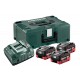 METABO Basis-set: accu-packs + lader in metaloc Basisset 18 V: 3 x LiHD 5.5 Ah, lader ASC 30-36 V 685069000