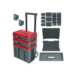 EINHELL Systeemkoffer e-case tower - 1x e-case s met foam-binnenzijde - 1x e-case s met kunststof vakverdeler 4540015