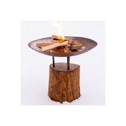REDFIRE Fire Pit Logger Medium with Wooden Base 88037