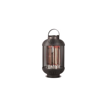 SUNRED Heater Indox Dark Table Black 1200 Watt D-INDO-12T