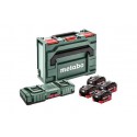METABO Basis-set: accu-packs + lader basisset 18 v: 4 x lihd 5.5ah, 2 x asc 145 duo 685180000