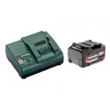 METABO Basis-set: accu-pack + lader basisset 18 v: 1 x 4,0 ah li-power, acs 55 685192000