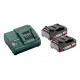 METABO Basis-set: accu-packs + lader basisset 18 v: 2 x 2.0ah li-power, lader sc 30 685161000