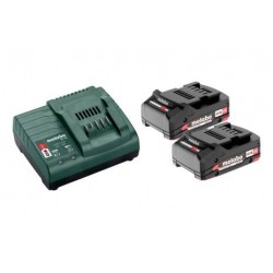 METABO Basis-set: accu-packs + lader basisset 18 v: 2 x 2.0ah li-power, lader sc 30 685161000