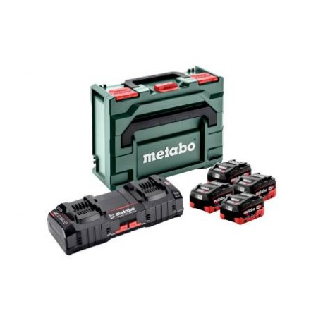 METABO Basis-set: accu-packs + lader basisset 18 v: 4 x lihd 8.0 ah, 2 x lader asc ultra 685135000