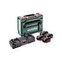 METABO Basis-set: accu-packs + lader basisset 18 v: 4 x lihd 8.0 ah, 2 x lader asc ultra 685135000