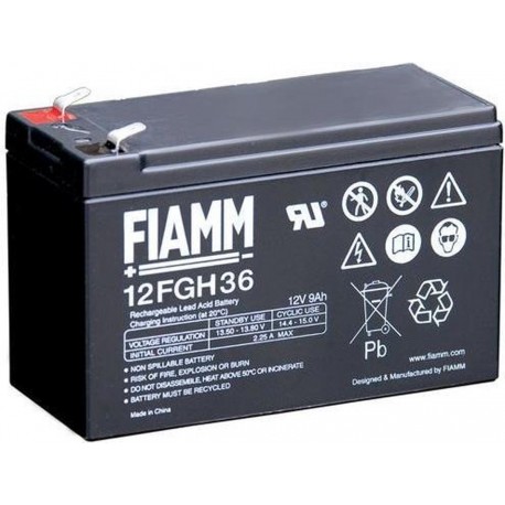 FIAMM Pb accu 12V 9Ah High Rate L151 B65 H94 faston6,3 BFI12FGH36