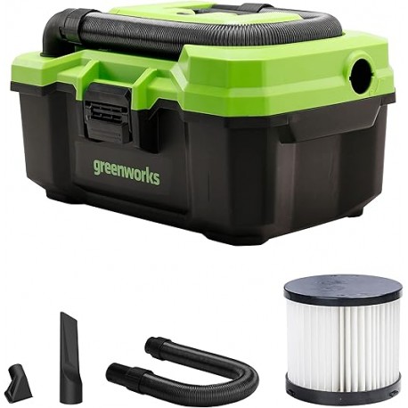 GREENWORKS 24 Volt accu stofzuiger zonder accu en lader G24WDV