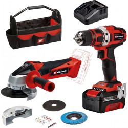 EINHELL TE-TK 18/2 li kit 18 v/4.0 ah, (accu boor-/schroefmachine / accu haakse slijper), 1 accu, power x-change 4257240