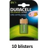 DURACELL RCR Ultra NiMH batt 9V 170mAh - 10 stuks BD6LSDHR61-BL1