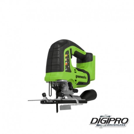 GREENWORKS 24 Volt accu decoupeerzaag zonder accu en lader GD24JS