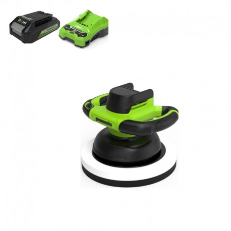 GREENWORKS 24 Volt accu polijstmachine G24BU10K2