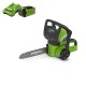 GREENWORKS 40 Volt Accu Kettingzaag + 2 Ah accu en lader G40CS30K2