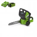 GREENWORKS 40 Volt Accu Kettingzaag + 2 Ah accu en lader G40CS30K2