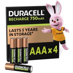 DURACELL RCR Plus NiMH batt AAA 1,2V 750mAh BDHR03-BL4