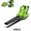 GREENWORKS 40 Volt Accu Bladblazer en Zuiger GD40BVK2X