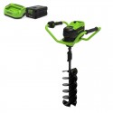 GREENWORKS Grondboormachine inclusief 60V accu en lader GD60EAK4