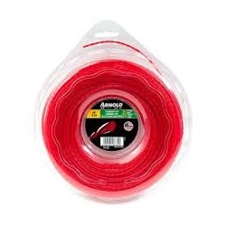 ARNOLD Trimmerdraad, Rond, Gedraaid, Rood 2,0 mm, 98 meter 1082-U5-2098