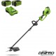 GREENWORKS 40 Volt Accu Trimmer en Bosmaaier GD40BCK2X