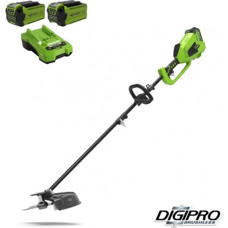 GREENWORKS 40 Volt Accu Trimmer en Bosmaaier GD40BCK2X