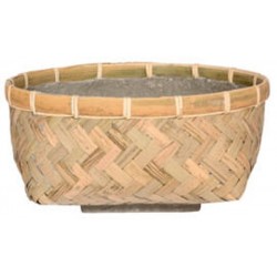 POTTERYPOTS Pottery Pots bloempot Nala Bamboe Laag L29 x B29 x H12.5 cm T4106-13-BB