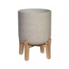 POTTERYPOTS Charlie M (Feet low), Grey Washed PFL3024-17-34