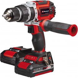 EINHELL TP-CD 18/60 li-i bl kit 2.0 ah + 39-delige boor-/bitset - accu klopboor-/schroefmachine - 2 accu's - 4514206