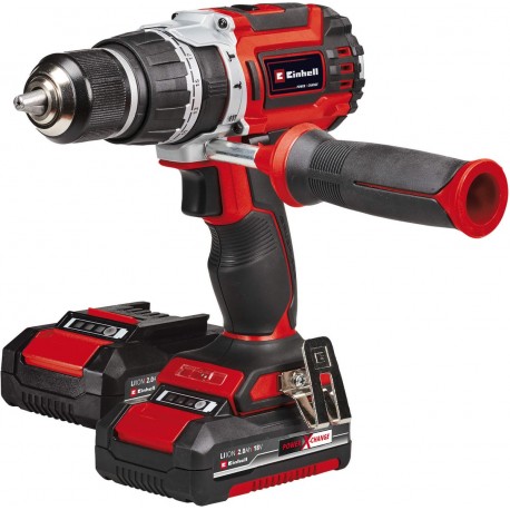 EINHELL TP-CD 18/60 li-i bl kit 2.0 ah + 39-delige boor-/bitset - accu klopboor-/schroefmachine - 2 accu's - 4514206