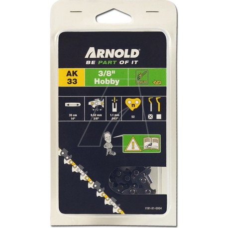 ARNOLD Zaagketting 3/8 inch LP 1,3 mm 52 Schakels 1191-X1-0014