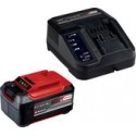 EINHELL 18 V/5.2 ah plus starter kit - 1 accu - Snellader - Power x-change 4512147