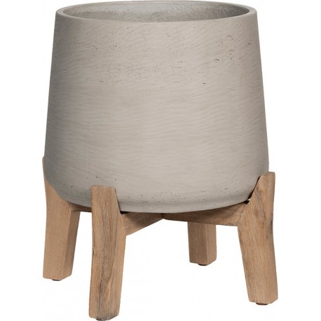 POTTERYPOTS Patt M (Feet Low), Grey Washed PFL3026-14-34