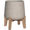 POTTERYPOTS Patt M (Feet Low), Grey Washed PFL3026-14-34