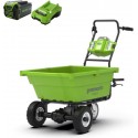 GREENWORKS 40 Volt Accu Kruiwagen inclusief 4.0 Ah accu en 40 volt oplader G40GCK4