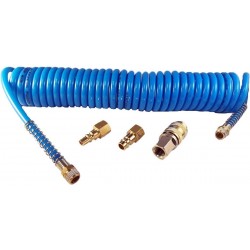 AIRPRESS Spiraalslang - PU - Euro - 10 bar - 5 x 8mm - 5m 4304234