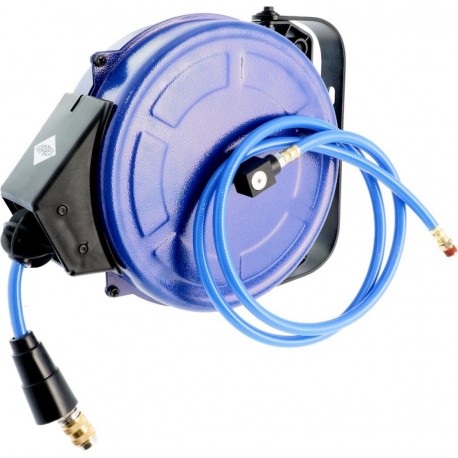 AIRPRESS Luchtslanghaspel PU wandmodel zelfoprollend 1/4 inch buitendraad 8 x 12 mm 8 m 15 bar 4650808