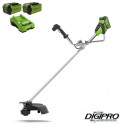 GREENWORKS 40 Volt Accu Trimmer en Bosmaaier met twee x 2Ah accu en 40 Volt lader GD40BCBK2X