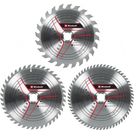 EINHELL HM TCT Zagbladenset - 3-delig - ø254x30x3,2 mm  (24, 42, 60 t) 49589307