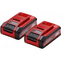 EINHELL 18 V/4.0 ah Plus Accu Duo-pack - 2 accu's - Power x-change 4511629