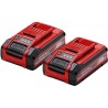 EINHELL 18 V/4.0 ah Plus Accu Duo-pack - 2 accu's - Power x-change 4511629