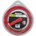 ARNOLD Trimmerdraad, Rond, Gedraaid, Rood, 3,3 mm, 18 m 1082-U4-3318