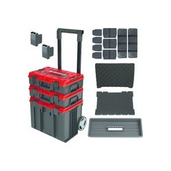EINHELL Systeemkoffer E-case tower - 1x e-case s met foam-binnenzijde - 1x e-case s met kunststof vakverdeler 4540015