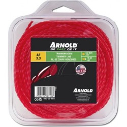 ARNOLD Trimmerdraad, Rond, Gedraaid, Rood, 3,0 mm, 15 m 1082-U3-3015