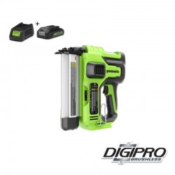 GREENWORKS 24 Volt Accu Nietmachine inclusief 24V Accu en Lader G24BNK2