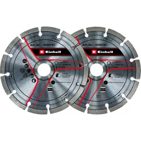 EINHELL Diamantslijpschijvenset - 2-delig - geschikt voor muurfrees TE-MA 1700 4350741