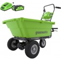 GREENWORKS 40 Volt Accu kruiwagen met 2 Ah accu en 40 volt lader G40GCK2