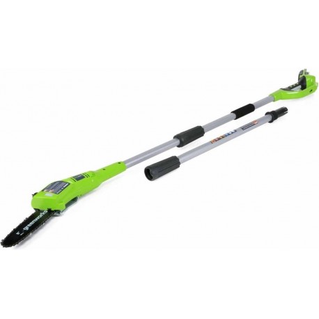 GREENWORKS 24 Volt Accu Takkenzaag inclusief 2.0 Ah accu en 24 volt lader G24PS20K2