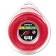 ARNOLD Trimmerdraad, Rond, Gedraaid, Rood, 2,0 mm, 50 meter 1082-U4-2050